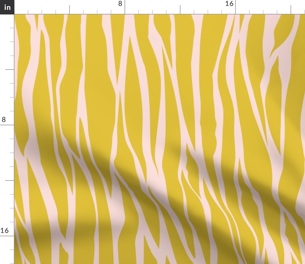 Retro tiger stripe_yellow_Large