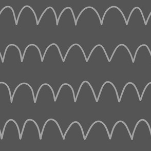 Bouncy Doodle Lines – MEDIUM – Dark Grey