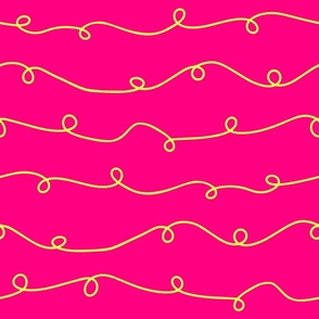 Loopy Doodle Lines – MEDIUM – Pink