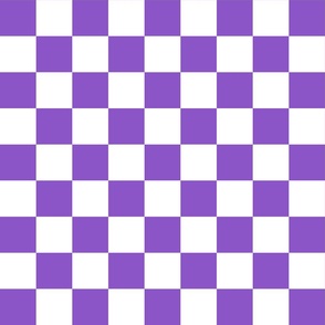 Checks Purple and White - Medium