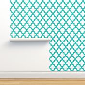 Moroccan Quatrefoil in Turquoise