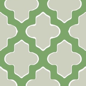 Moroccan in Green and Gray