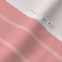 Watersports Fun Minimalistic Coordinate Stripes Pattern Pastel Pink Smaller Scale