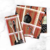 Antique collage holliday cocktail napkin set