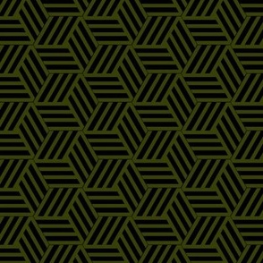 Playing With Polygons_Olive Green and Black
