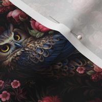 gothic floral owl 