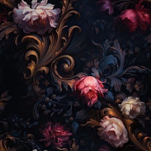 floral gothic rococo 