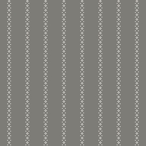 Grey dotted stripe vertical stripes white and grey