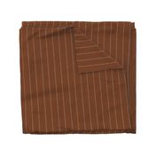 barbed wire stripe - vertical brown leather 