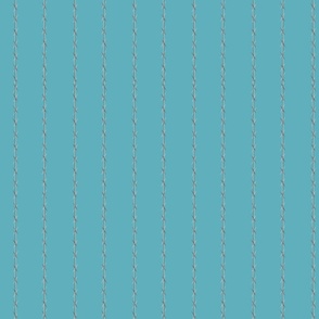 barbed wire stripe - vertical turquoise