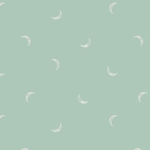 Crescent Moons, Sage Green