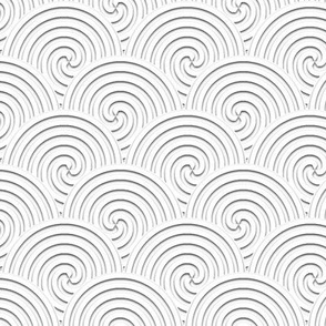 Embossed Scalloped Spirals