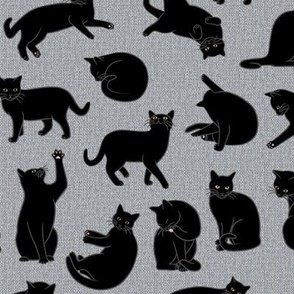 My Cat Pomme - Black directional 12-inch repeat