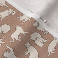 My Cat Pomme - Cream directional 6-inch repeat