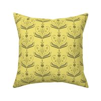 Mid-scale Buttercup Yellow Damask