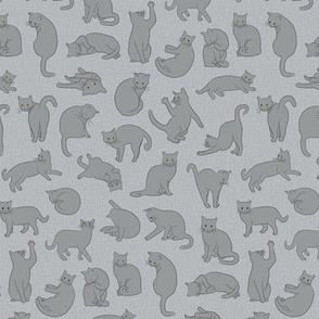 My Cat Pomme - Gray directional 6-inch repeat