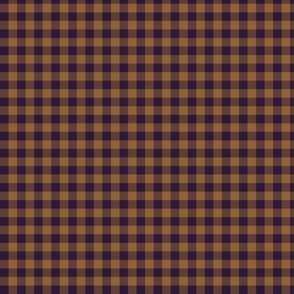 Gold and Purple Gingham | 4.2 inch