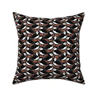 Puffins on Parade - Black - Small