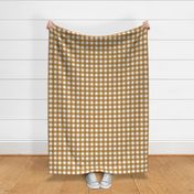 Gold and White Gingham | 9 inch