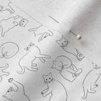 My Cat Pomme - Outlines directional 6-inch repeat