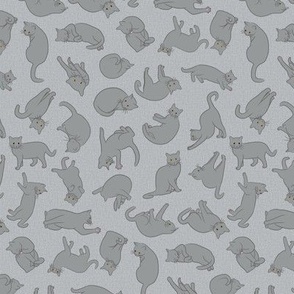 My Cat Pomme - Gray scattered 6-inch repeat