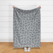 My Cat Pomme - Gray scattered 24-inch repeat