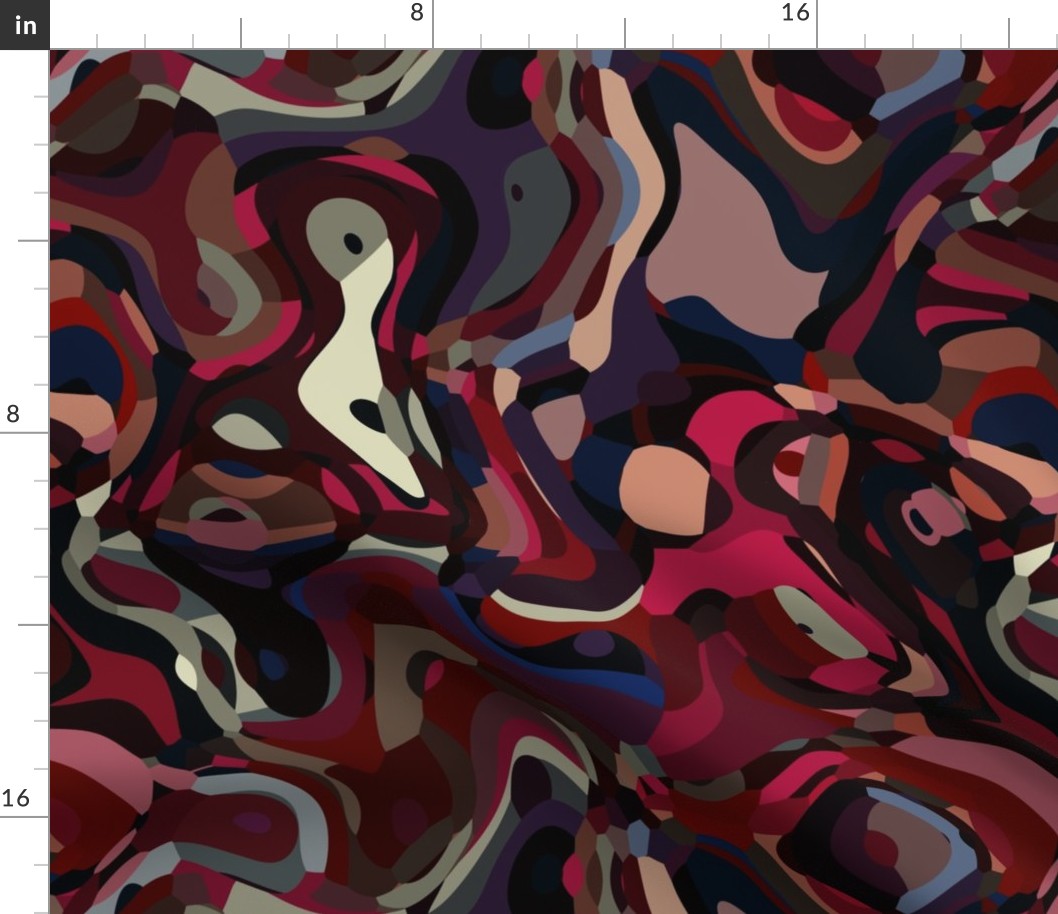 Swirled Color Abstract 14