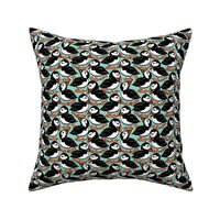 Puffins on Parade - Sea Green - Small