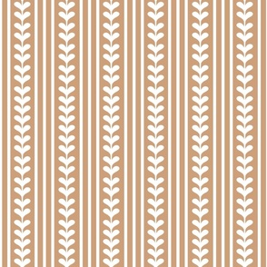 Brown Ornamental Stripes - Pastel