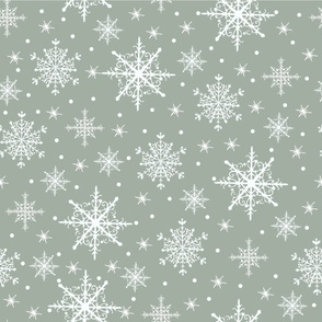 Snowglobe Snowflakes // Green