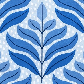 Blue Leaf Bliss (Medium)
