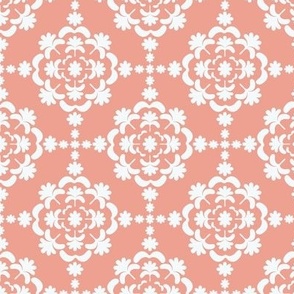 Minimal Modern Floral Tile//Pink//Medium