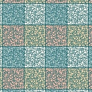 Pebbled Tile Square//Teal//Medium