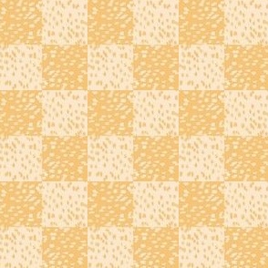 Textured Checked Squares//Yellow//Medium