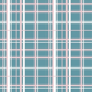 Soft plaid preppy teal