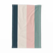 teal_ white_ pink_ and green stripes