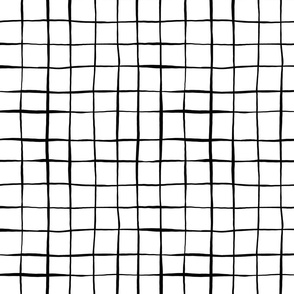 Small Scale // Handmade Basic Grid // Black and White