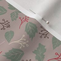 Forest Fruits Collection - coordinating pattern - beige