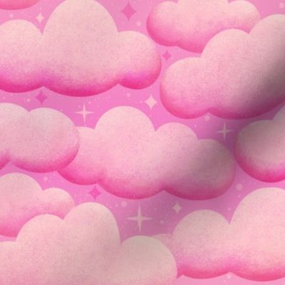 Dreamy Pink Clouds - Medium Scale