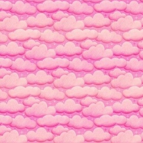 Dreamy Pink Clouds - Small Scale