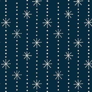 Winter Snowflakes | SM Scale | Navy Blue, White