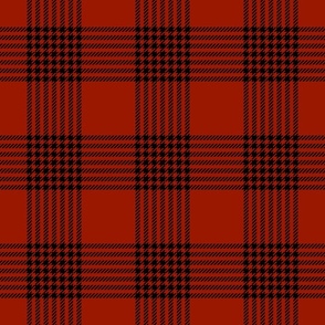 Plaid small black and red