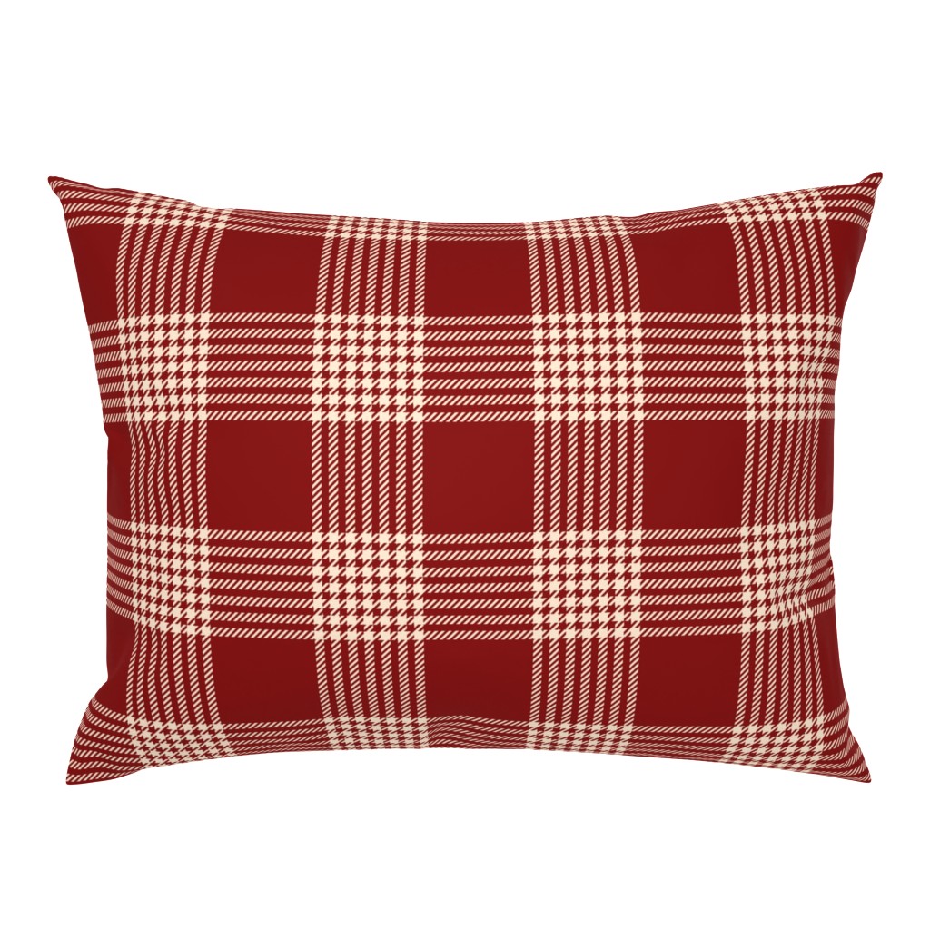 Plaid sml w diag Christmas red