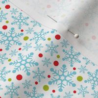 Snow Storm - Christmas Snowflakes Blue