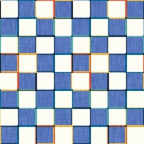 Playful Checkerboard - Lolite Blue