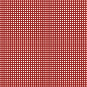 Sweet As Pie gingham mini red and cream 