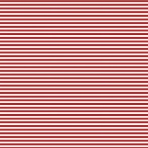 Dreamy  stripes thin candy cane red  and cream