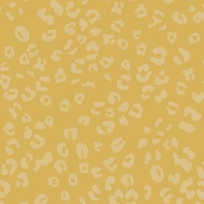 Leopard Print Scattered in Goldernrod Yellow