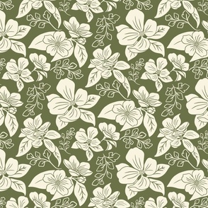 Small Floral - Green