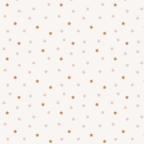 pink and red preppy christmas - tossed stars - cream_small